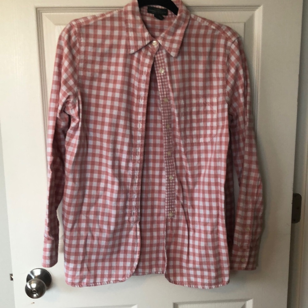 Lauren Ralph Lauren - Peachy Pink Gingham Button-down